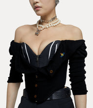 Load image into Gallery viewer, Vivienne Westwood Bea Corset Cardi in Black
