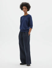 Load image into Gallery viewer, Margaret Howell MHL. Crew Neck T-Shirt Hemp Cotton Workwear Blue