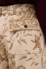 Load image into Gallery viewer, paul-and-joe-womens-hyppolite-trousers-in-cotton-twill-with-toile-de-jouy-print-in-beige-bain