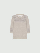 Load image into Gallery viewer, 3366226502001-marella-women-s-mllverace-three-quarter-sleeve-jumper-with-lace-detail-turtledove