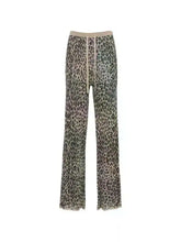 Load image into Gallery viewer, Marella Leopard Print Knitted Wide Leg Trousers