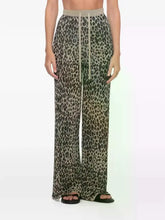 Load image into Gallery viewer, Marella Leopard Print Knitted Wide Leg Trousers