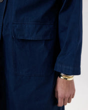 Load image into Gallery viewer, Hartford Valor Women's Midnight Blue Cotton Gabardine Coat