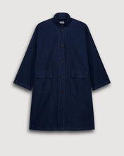 Load image into Gallery viewer, Hartford Valor Women's Midnight Blue Cotton Gabardine Coat