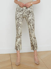 Load image into Gallery viewer, L-agence-Tati-Coated-Micro-Boot-Jean-snake-skin