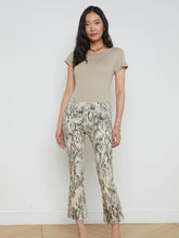 Load image into Gallery viewer, L-agence-Tati-Coated-Micro-Boot-Jean-snake-skin