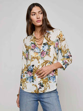 Load image into Gallery viewer, L_AGENCE_40405BAR_CAMILLE_VINTAGE_WHTSML_FLORAL_BAROQUE