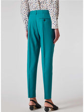 Load image into Gallery viewer, Paul-SMith-Women-s-Peacock-Blue-Wool-Hopsack-Slim-FitTrousers-W2R-N264-N31053-37_20-1