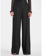 Load image into Gallery viewer, Paul-Smith-Black-Animal-jacquard-Wide-Leg-Trousers
