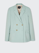 Load image into Gallery viewer, Paul-Smith-Pale-Green-Wool-HopsackBlazer-W2R-246J-M31053-33-4