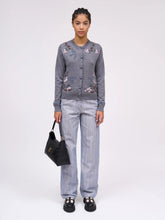 Load image into Gallery viewer, Paul-and-Joe-Women_s-MAUPASSANT-Embroidered-Merino-Short-Cardigan