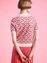 Load image into Gallery viewer, Paul_and_Joe_Floral_Jacquard_Knit_PoloShirt
