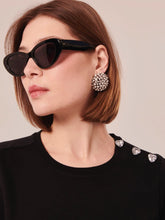 Load image into Gallery viewer, Tara-Jarmon-Tampa-Black-Jersey-T-Shirt