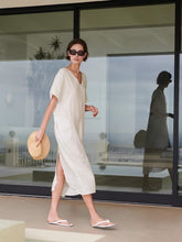 Load image into Gallery viewer, Velvet-by-Graham-Spencer-Women-s-Montana-Linen-Dress-in-Beach