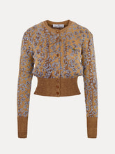 Load image into Gallery viewer, Vivienne-Westwood-Leo-Leopard-Gold-Blue-Cardigan
