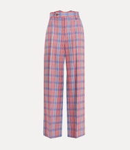Load image into Gallery viewer, Vivienne Westwood Lauren Trouser in Blue and Red Check