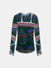 Load image into Gallery viewer, dorothee-schumacher-womens-cosmic-funghi-top-in-colourful-ribbon-scarf