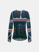 Load image into Gallery viewer, dorothee-schumacher-womens-cosmic-funghi-top-in-colourful-ribbon-scarf