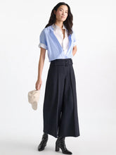 Load image into Gallery viewer, Dorothee Schumacher Women's EMOTIONAL ESSENCE Culottes in Punto Milano - Dark Navy