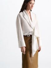 Load image into Gallery viewer, dorothee-schumacher-womens-poplin-power-blouse-in-pure-white