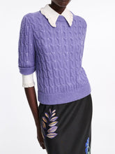 Load image into Gallery viewer, dorothee-schumacher-womens-sheer-softness-pullover-in-hyacinth