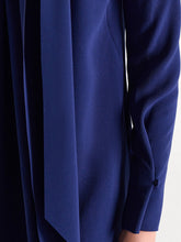 Load image into Gallery viewer, dorothee-schumacher-womens-statement-drape-dress-in-ocean-blue