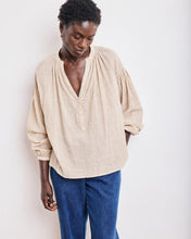 Load image into Gallery viewer, hartford-womens-cierra-womens-ochre-cotton-voile-shirt