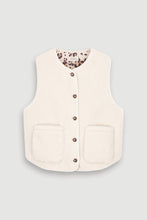 Load image into Gallery viewer, hartford-womens-veon-off-white-sherpa-vest
