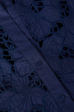 Load image into Gallery viewer, l-agence-womens-seychelle-lace-cropped-blouse-navy-40587PCS_SEYCHELLE