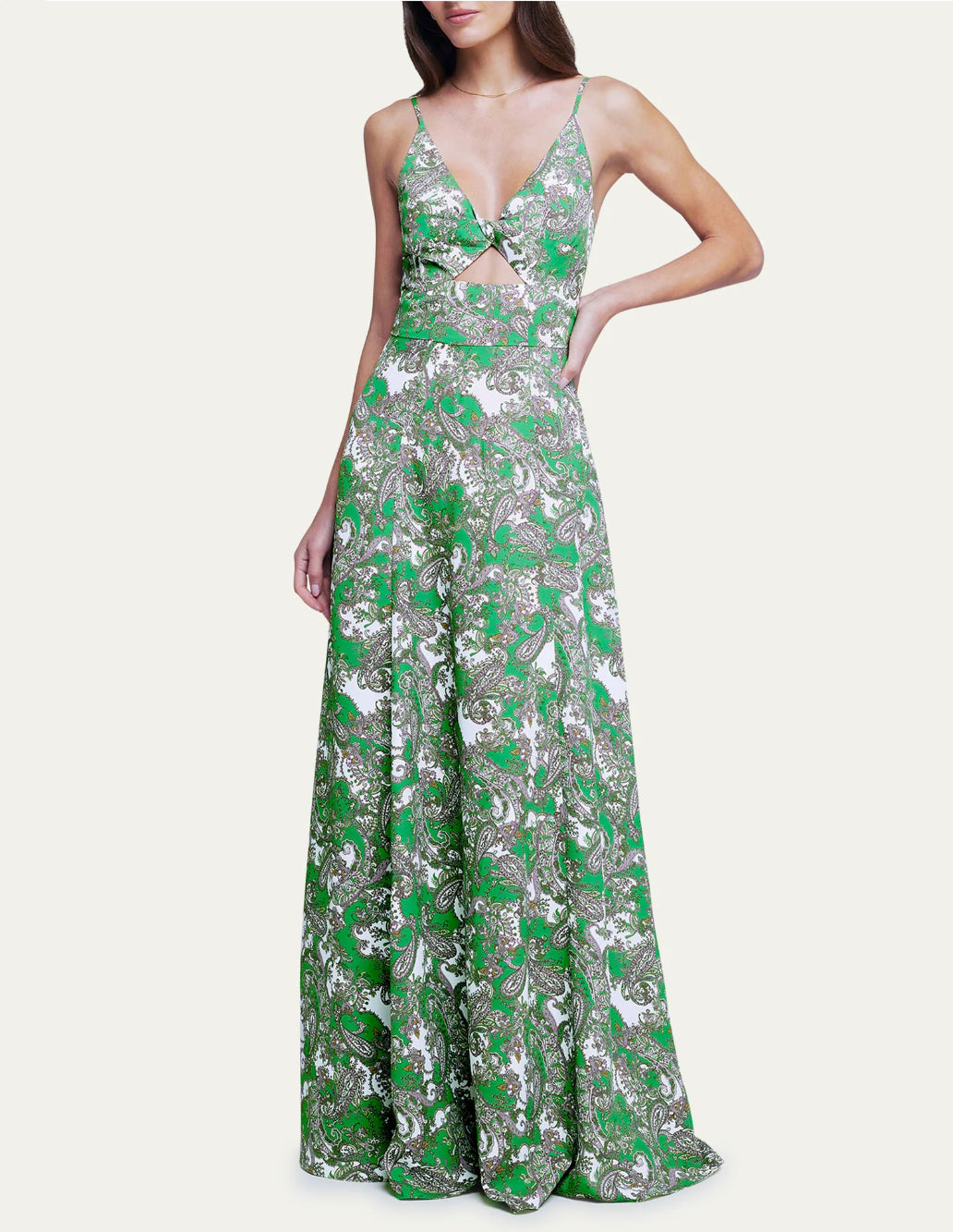 l'agence green dress L'AGENCE Island Green Akiya Tank Dress Island Green / M