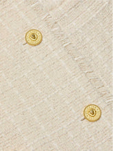 Load image into Gallery viewer, lagence-womens-cooper-tweed-trench-coat-in-vintage-white