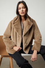 Load image into Gallery viewer, Velvet by Graham &amp; Spencer Raquel Jacket in Cafe-Tone Faux Fur

