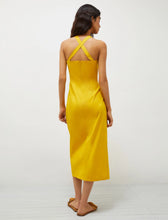 Load image into Gallery viewer, marella-envers-satin-dress-3221285202001-elegia-yellow