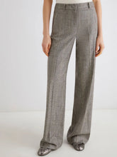 Load image into Gallery viewer, marella-womens-massimo-wide-leg-trousers-in-glen-plaid