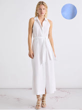 Load image into Gallery viewer, marella-womens-mllnatale-flared-poplin-dress-blue