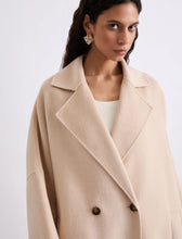 Load image into Gallery viewer, marella-womens-mllteca-oversized-double-cloth-coat-natural