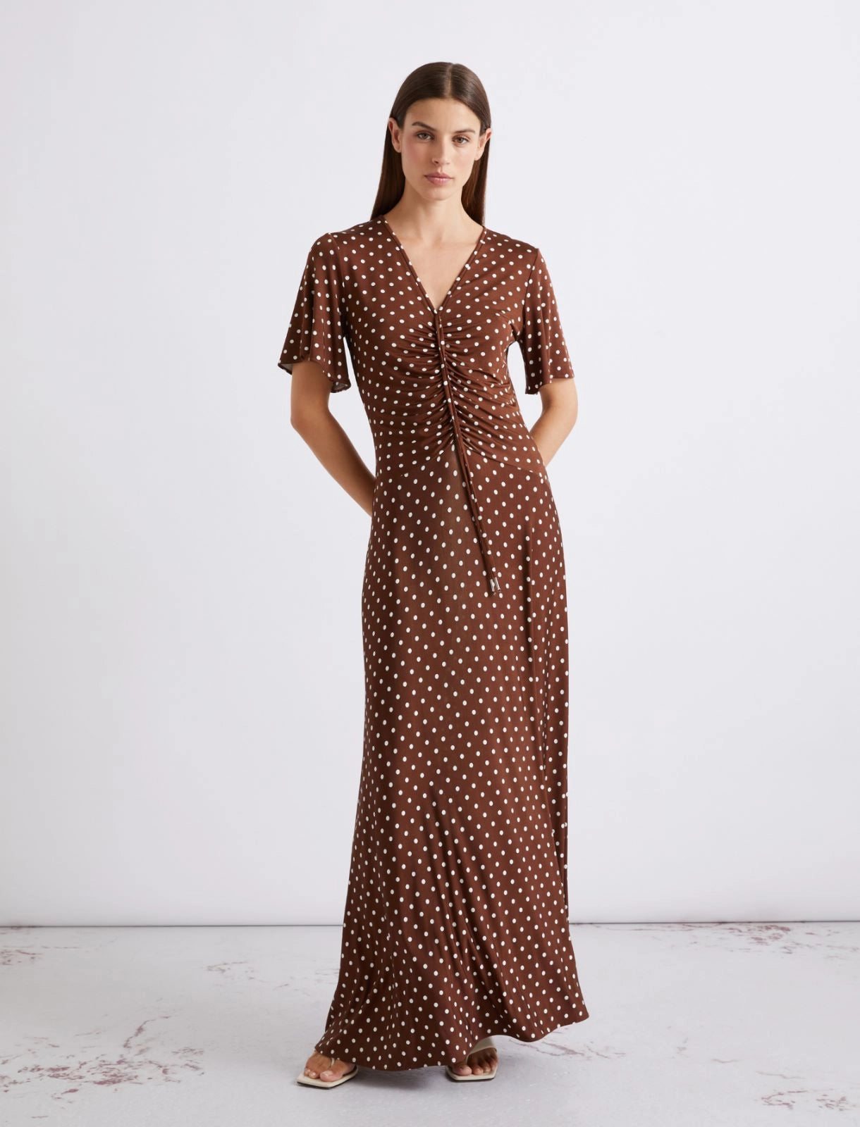 Marella Women's MLSTECA Polka-Dot Jersey Dress