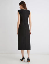 Load image into Gallery viewer, marella-womens-orsola-slim-fit-sable-dress-black