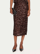 Load image into Gallery viewer, marella-womens-rennes-sequin-skirt