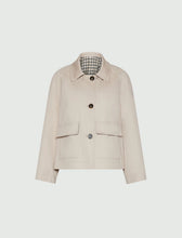 Load image into Gallery viewer, marella-womens-short-stretch-gabardine-trench-coat-rope