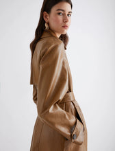 Load image into Gallery viewer, marella-womens-soledad-double-breasted-trench-coat-tobacco