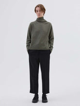 Load image into Gallery viewer, margaret-howell-women-aw24-wide-roll-neck-cashmere-oregano-fabric