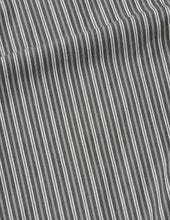 Load image into Gallery viewer, margaret-howell-mhl-womens-mhl-longline-shirt-two-tone-cotton-stripe-forest-grey-off-white