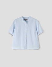 Load image into Gallery viewer, Margaret Howell Pale Blue Collarless Shirt