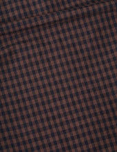 Load image into Gallery viewer, Margaret Howell Women's MHL. Double Pocket Shirt Irregular Cotton LIinen Gingham Chestnut / Ink