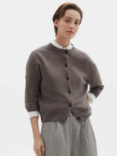 Load image into Gallery viewer, margaret-howell-womens-short-sleeve-cardigan-cashmere-cotton-elk