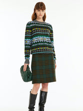 Load image into Gallery viewer, maxmara-petali-check-wool-skirt
