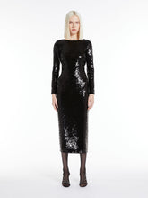 Load image into Gallery viewer, maxmara-studio-arlem-dress-black-sequins