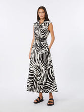 Load image into Gallery viewer, maxmara-studio-mstwest-printed-poplin-shirt-dress-black