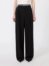 Load image into Gallery viewer, maxmara-studio-womens-flowing-cady-trousers-black